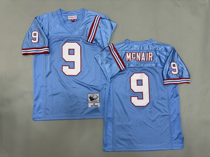 Men 2025 Tennessee Titans #9 Mcnair Light blue Throwback Limited NFL Jersey style 001->indianapolis colts->NFL Jersey